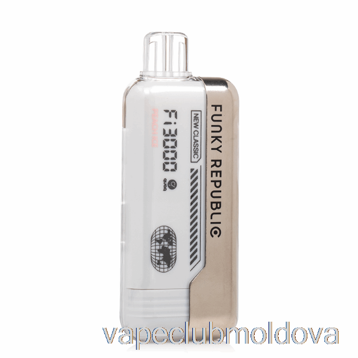 Kit Vape Pod Funky Republic Fi3000 Gheață De Piersici De Unică Folosință